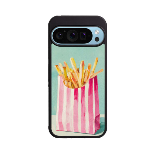 Google Pixel 9 Pro XL Base Case Retro Pommes Blau Watercolor