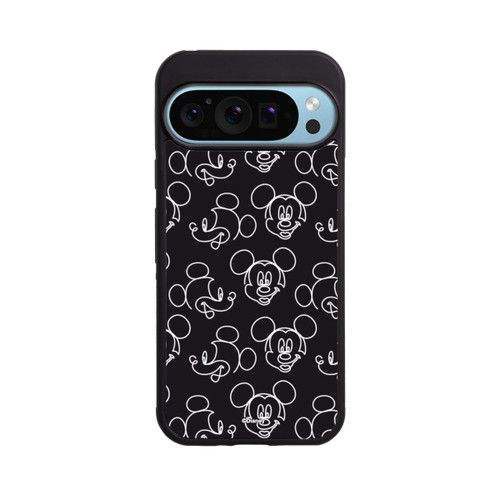 Google Pixel 9 Pro XL Base Case Disney Mickey Muster Schwarz