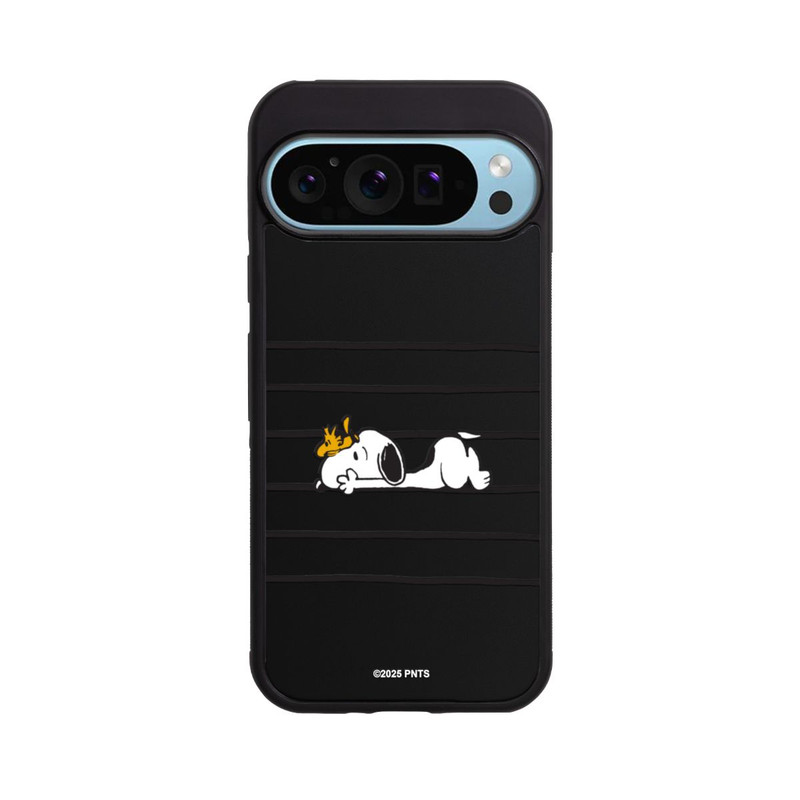 Pixel 9 Pro XL Base Case Snoopy Woodstock Streifen Peanuts Transparent