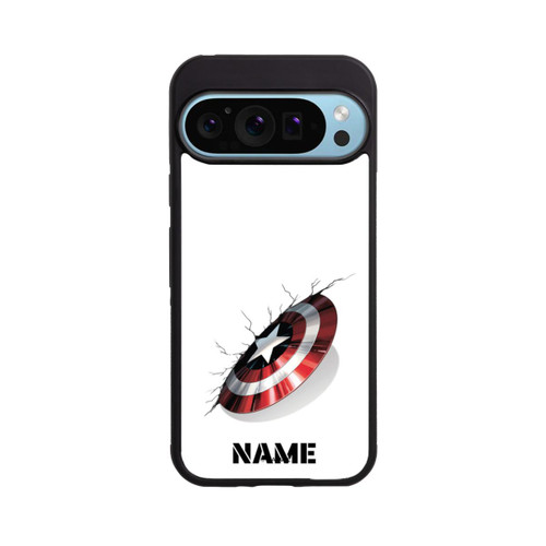 Google Pixel 9 Pro XL Base Case Captain America Shield Personalisierbar