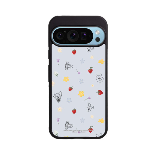 Google Pixel 9 Pro XL Base Case Winnie Puuh und Freunde Erdbeer Muster Blau