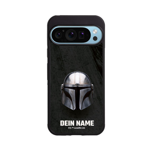 Google Pixel 9 Pro XL Base Case Star Wars Mandalorian Black Helmet Personalisierbar