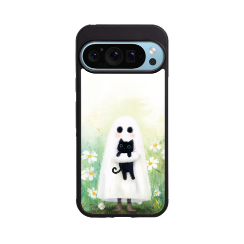 Google Pixel 9 Pro XL Base Case Geist und Katze Halloween mit KI