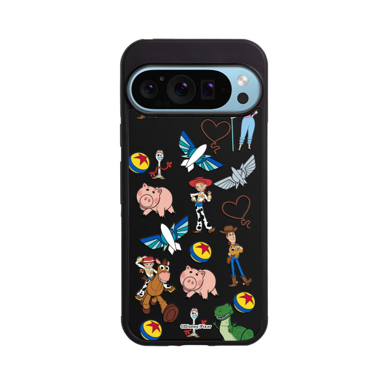 Pixel 9 Pro XL Base Case Toy Story 5 Hero Toys Pattern Transparent