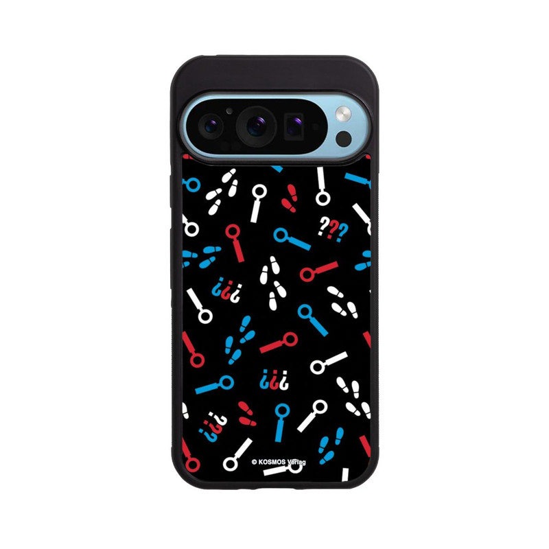 Pixel 9 Pro XL Base Case Drei Fragezeichen Detektiv Muster
