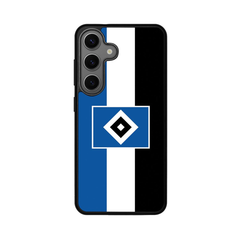 Galaxy S25 Base Case HSV Streifen - Blau-Weiß-Schwarz