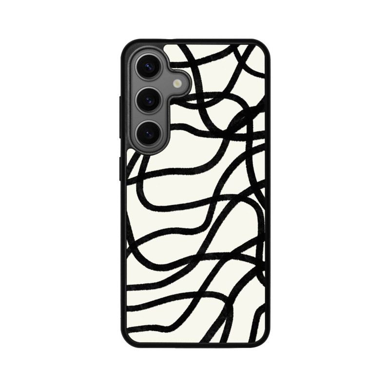 Galaxy S25 Base Case Schwarze Linien