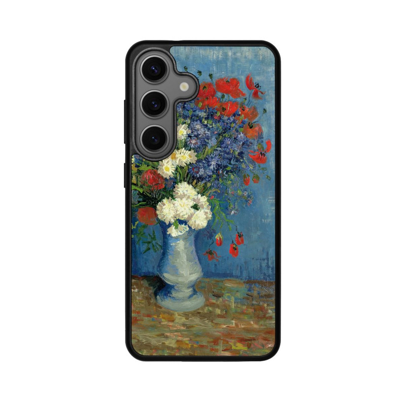 Galaxy S25 Base Case Stillleben Vase mit Kornblumen und Mohnblumen von Vincent Van Gogh