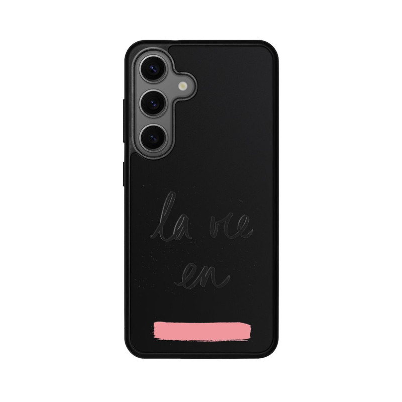 Galaxy S25 Base Case La vie en Rosa Transparent