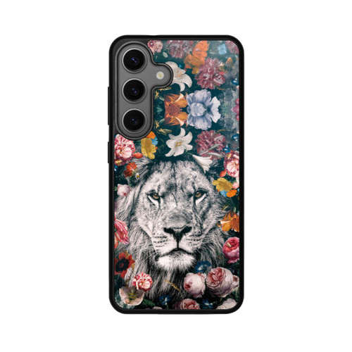 Samsung Galaxy S25 Base Case Lion Flowers