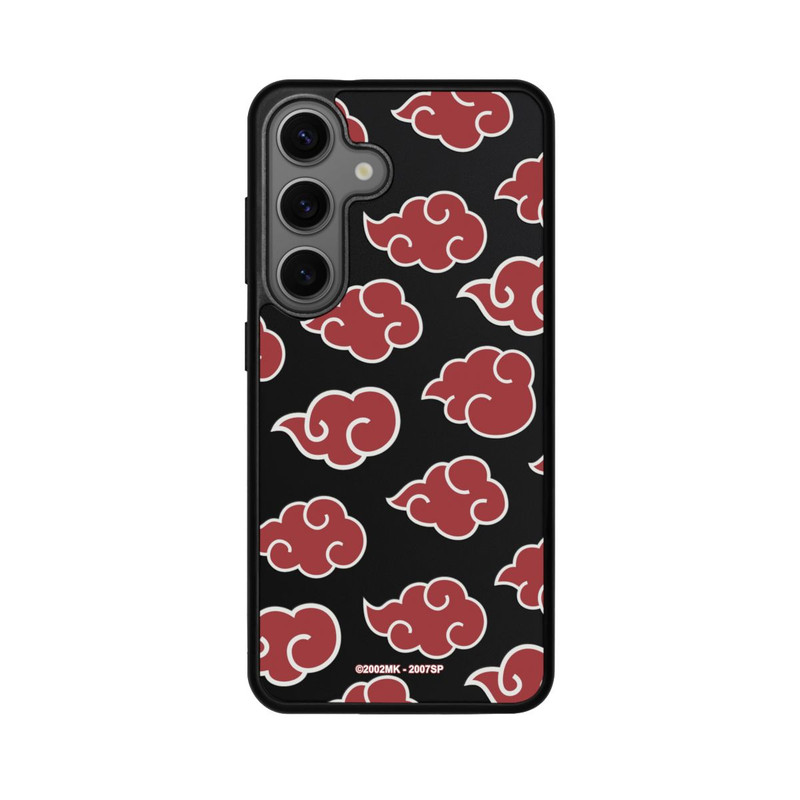 Galaxy S25 Base Case Akatsuki Pattern Transparent