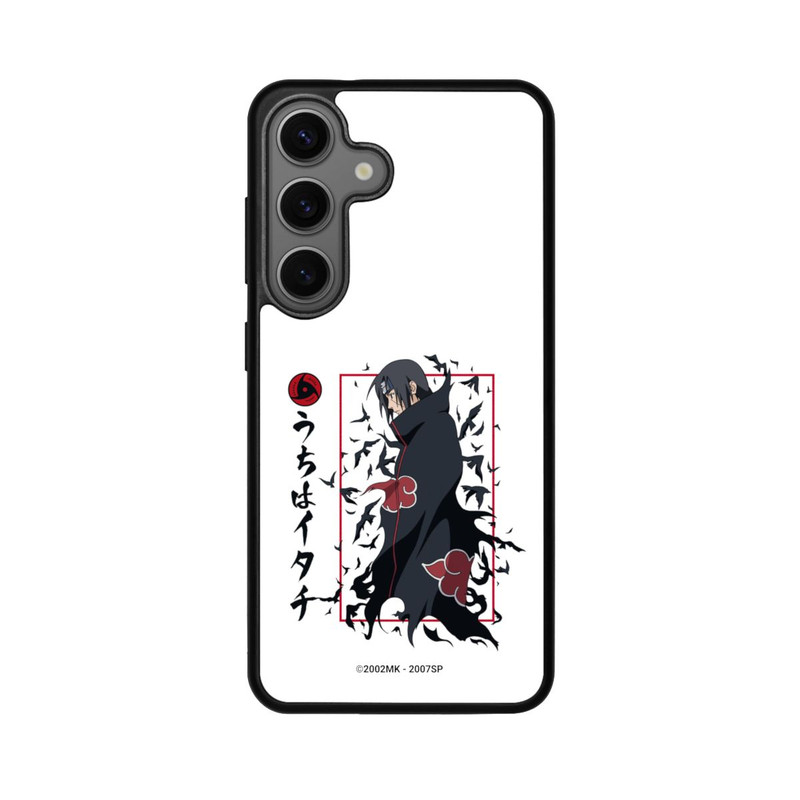 Galaxy S25 Base Case Itachi Krähen Weiß
