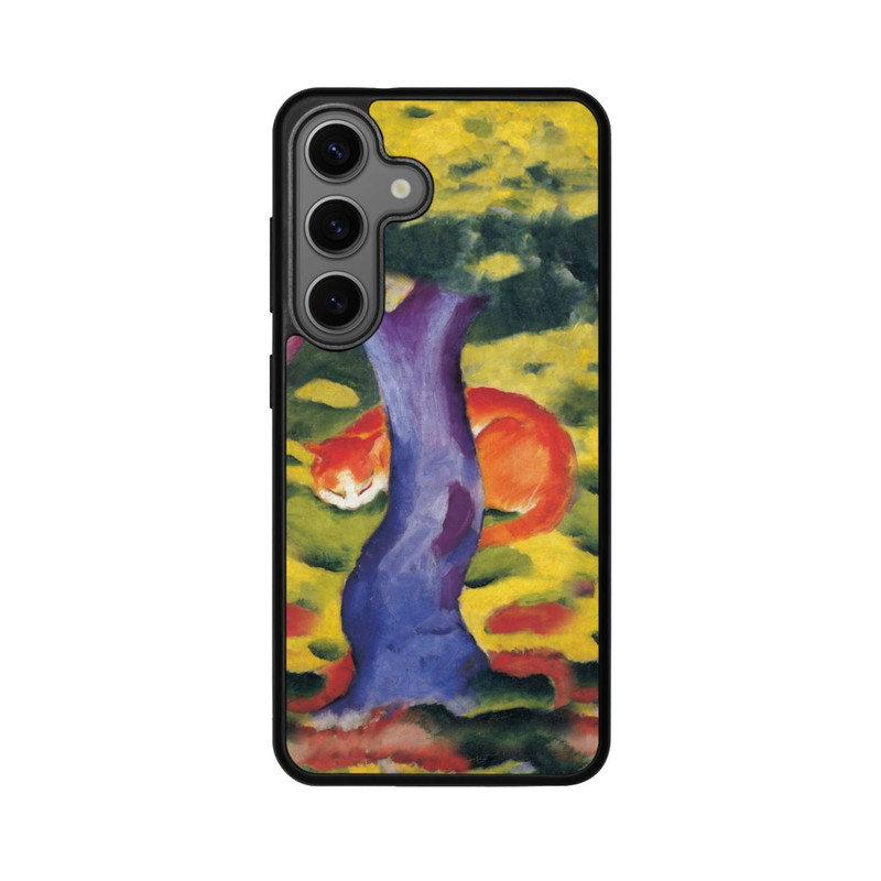 Galaxy S25 Base Case Katze hinter Einem Baum von Franz Marc