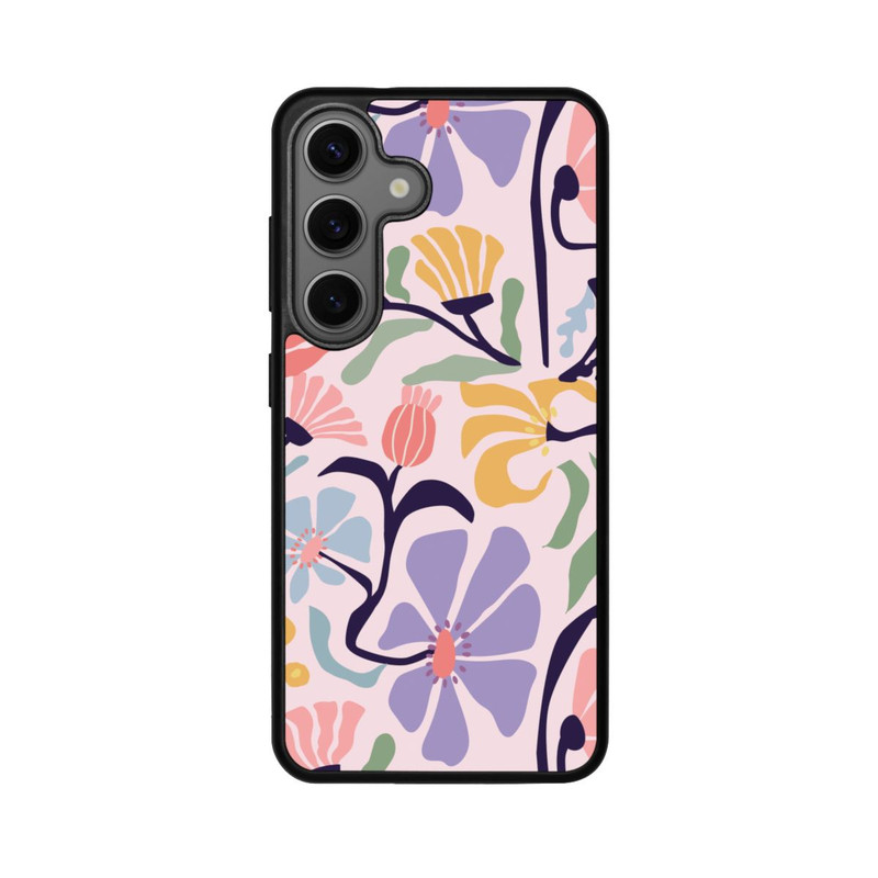 Galaxy S25 Base Case Flower Market Ibiza Pink