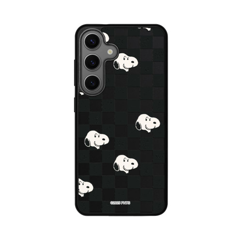 Samsung Galaxy S25 Base Case Snoopy Checked Pattern