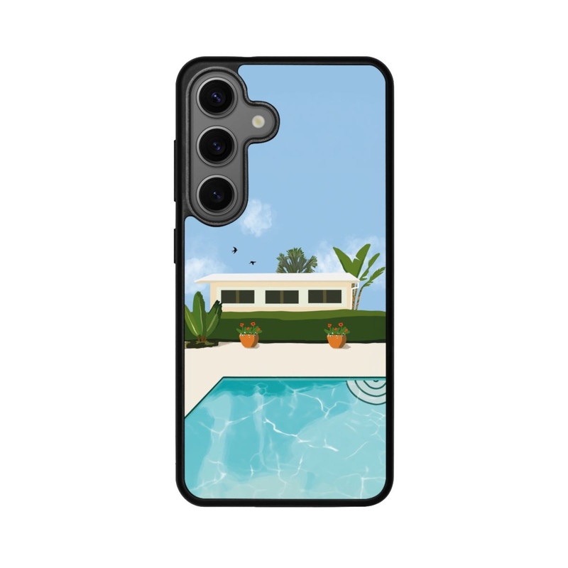Galaxy S25 Base Case California Backyard by Roberta Murray