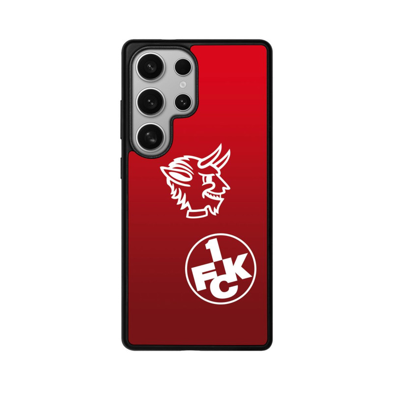 Galaxy S25 Ultra Base Case Teufelskopf FCK auf Rot