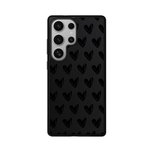 Samsung Galaxy S25 Ultra Base Case Herzen Schwarz ohne Hintergrund