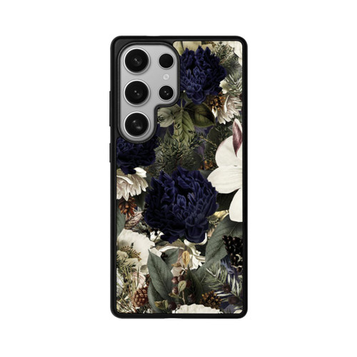 Samsung Galaxy S25 Ultra Base Case Dunkle Mitternachts Barock Vintage Blumen
