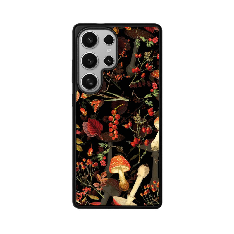 Galaxy S25 Ultra Base Case Pilzmuster Schwarz