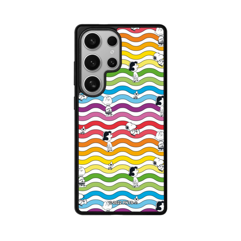Galaxy S25 Ultra Base Case Snoopy Pattern Rainbow