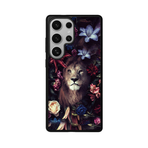 Samsung Galaxy S25 Ultra Base Case Löwe Blumenrahmen