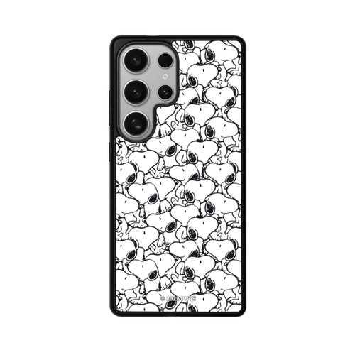Samsung Galaxy S25 Ultra Base Case Snoopy Muster Schwarz und Weiß