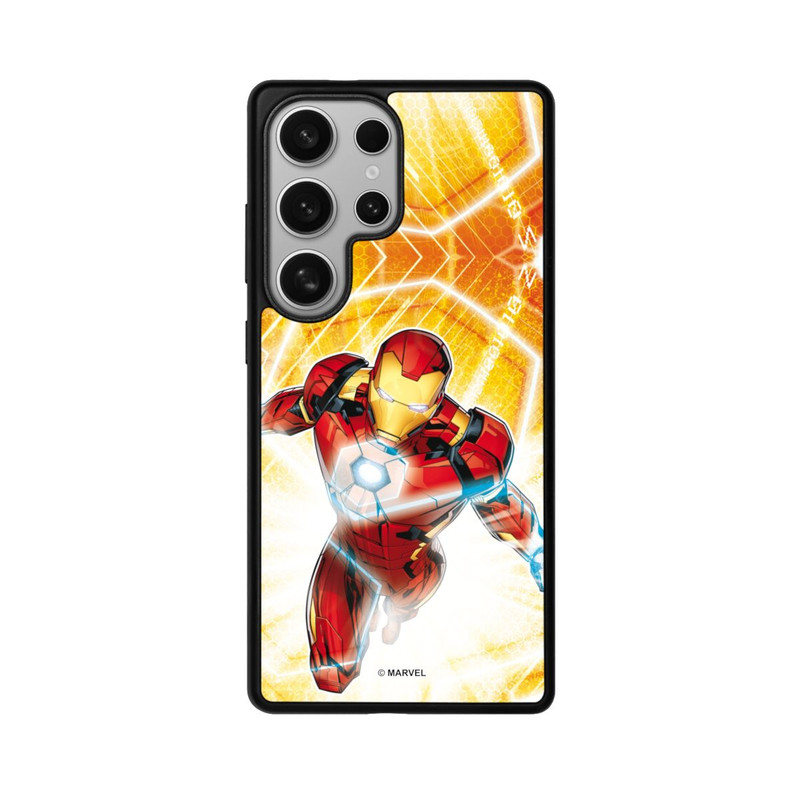Galaxy S25 Ultra Base Case Iron Man on Fire