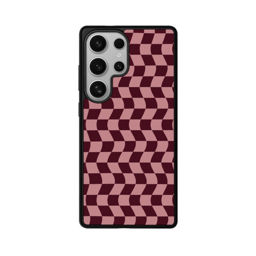 Samsung Galaxy S25 Ultra Base Case Schachbrett Rot-Rosa