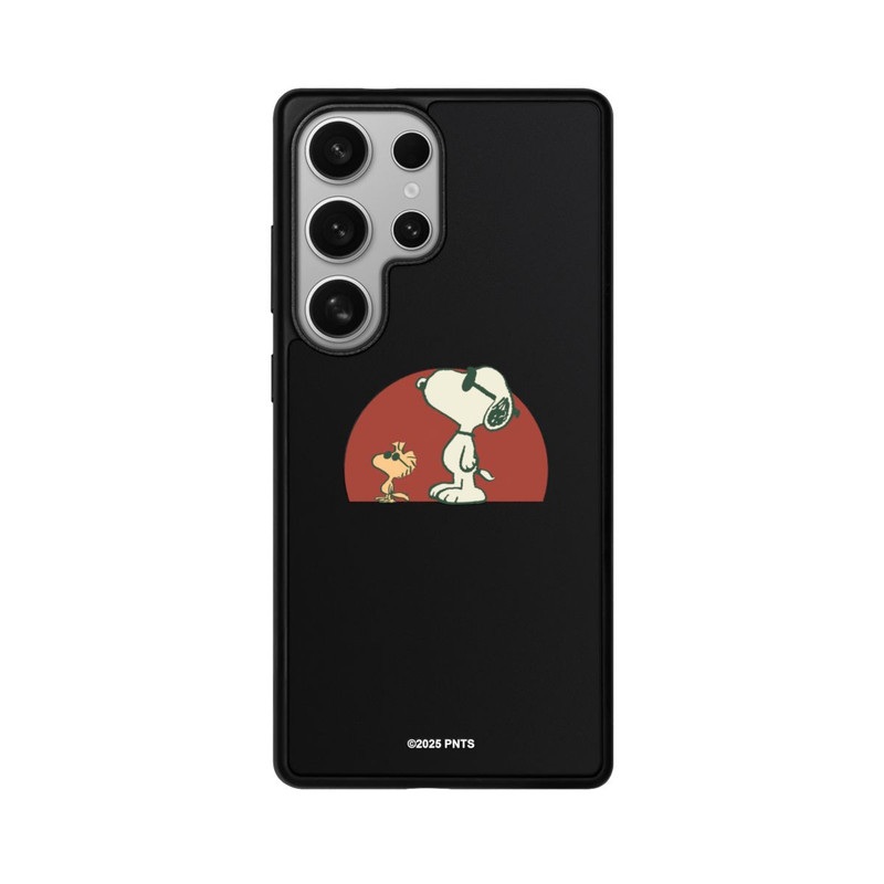 Galaxy S25 Ultra Base Case Snoopy Woodstock Far Out transparent