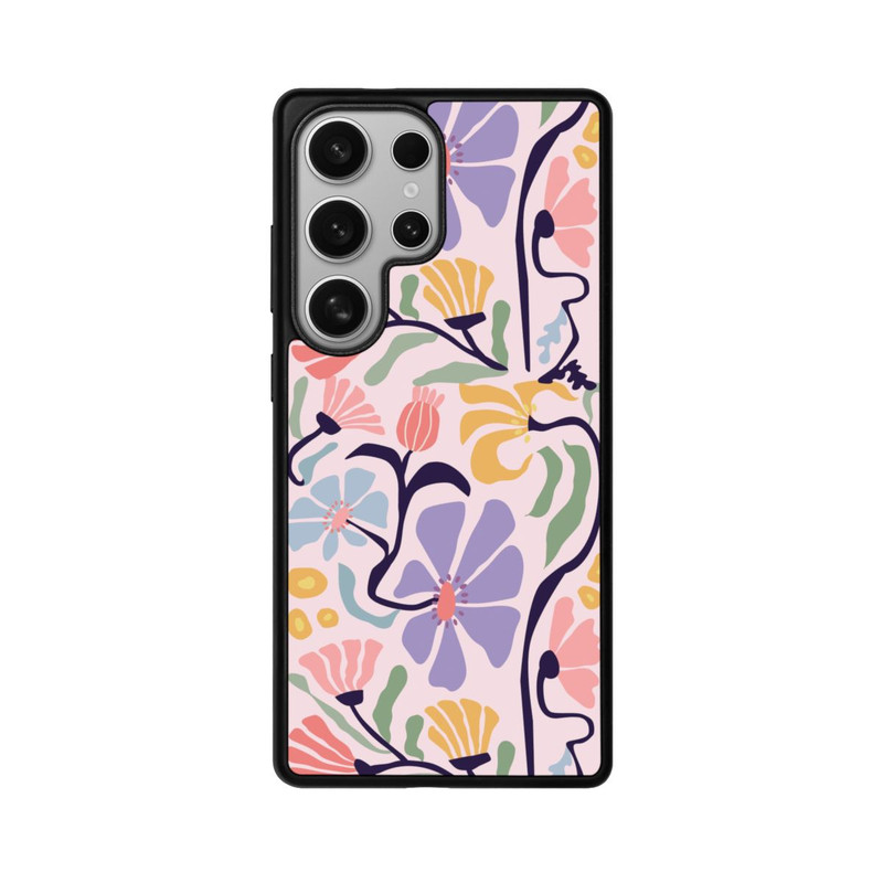 Galaxy S25 Ultra Base Case Flower Market Ibiza Pink