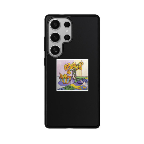 Samsung Galaxy S25 Ultra Base Case Daffodil Patchwork, 2023, by Catherine J Martzloff