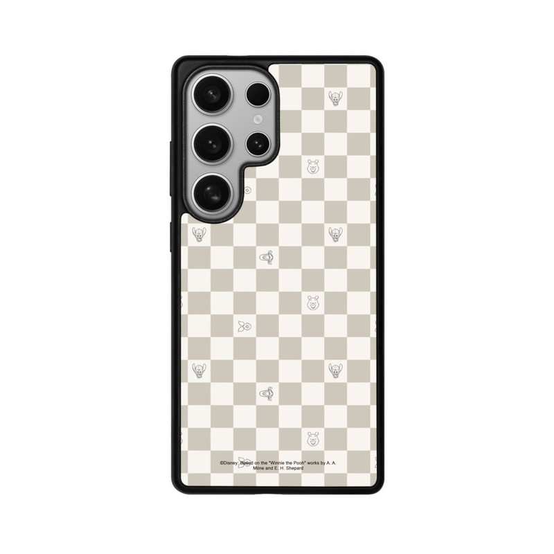 Galaxy S25 Ultra Base Case Winnie Puuh Kariert Beige