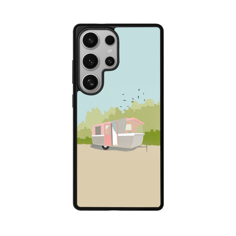 Galaxy S25 Ultra Base Case Retro Glamping by Roberta Murray