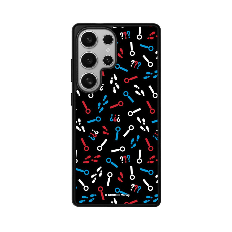 Galaxy S25 Ultra Base Case Drei Fragezeichen Detektiv Muster