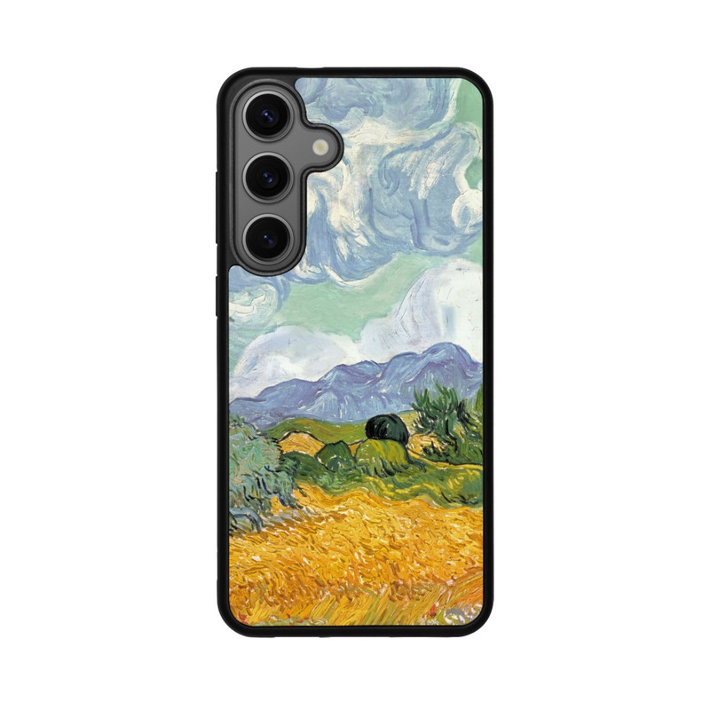 Galaxy S25 + Base Case Weizenfeld mit Zypressen