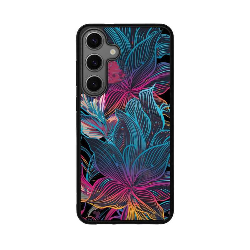 Galaxy S25 + Base Case Neon Flower Power
