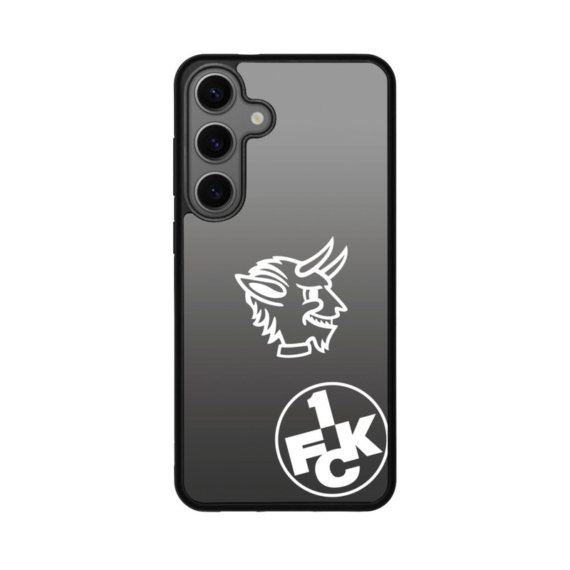 Galaxy S25 + Base Case Teufelskopf FCK auf Schwarz