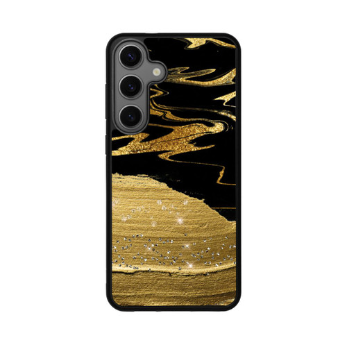 Samsung Galaxy S25+  Base Case Marmoradern im Goldlook