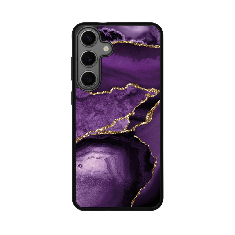 Galaxy S25 + Base Case Lila Marmor Landschaft