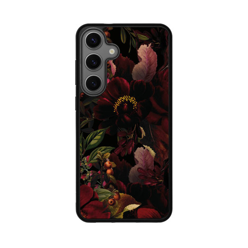 Samsung Galaxy S25+  Base Case Dunkle Rote Vintage Barock Rosen