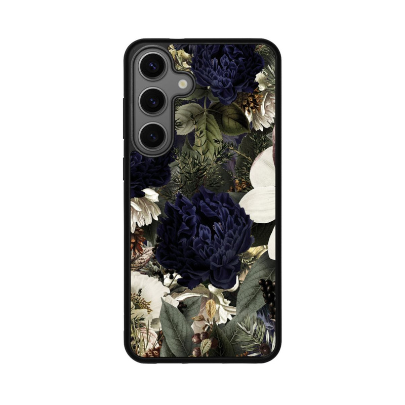 Galaxy S25 + Base Case Dunkle Mitternachts Barock Vintage Blumen