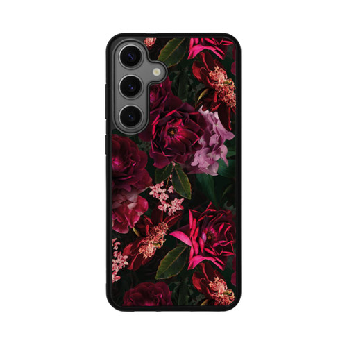 Samsung Galaxy S25+  Base Case Dunkle romantische Vintage Rosen und Pfingstrosen