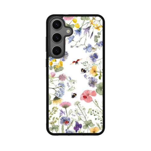 Samsung Galaxy S25+  Base Case Bunte Frühlingsblumen und Bienen