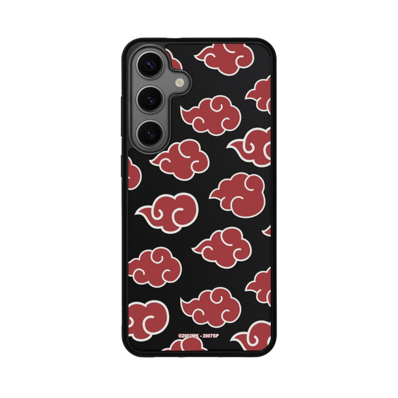 Galaxy S25 + Base Case Akatsuki Pattern Transparent