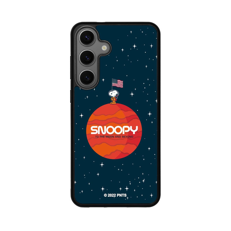 Galaxy S25 + Base Case Snoopy Weltraumreisender Orange