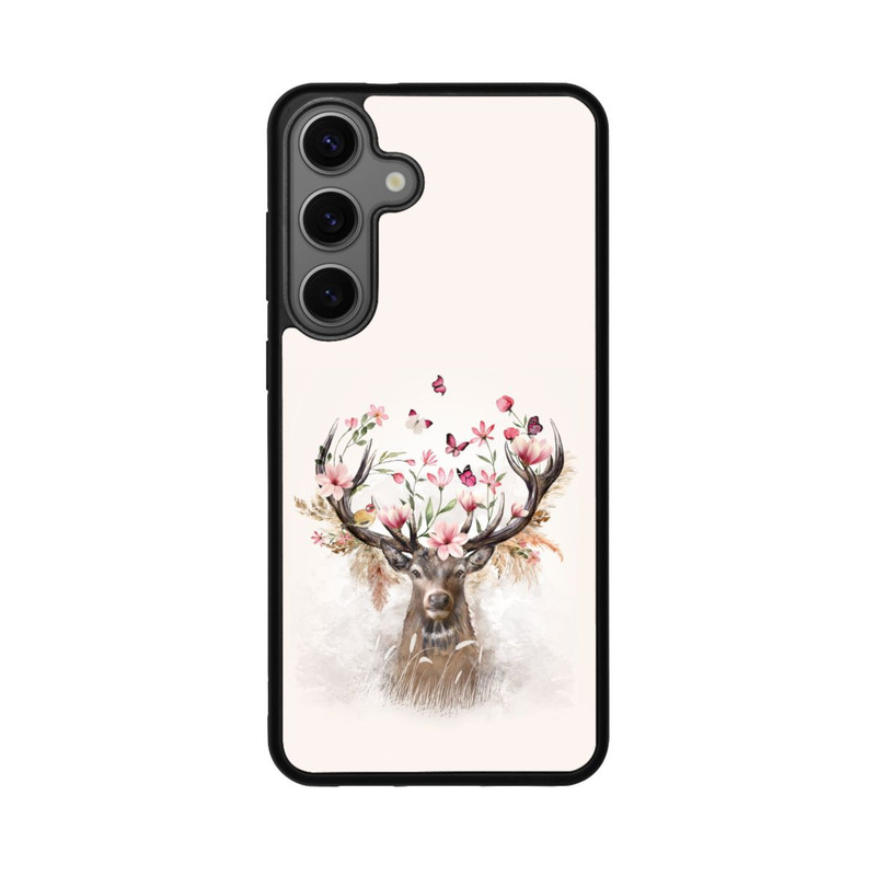 Galaxy S25 + Base Case Hirsch Blumen Geweih