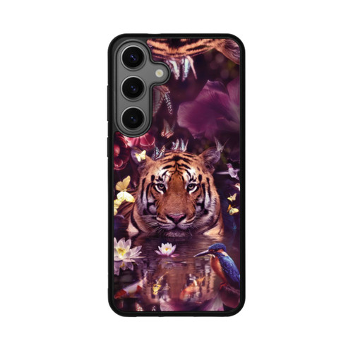 Samsung Galaxy S25+  Base Case Tiger Blumenrahmen