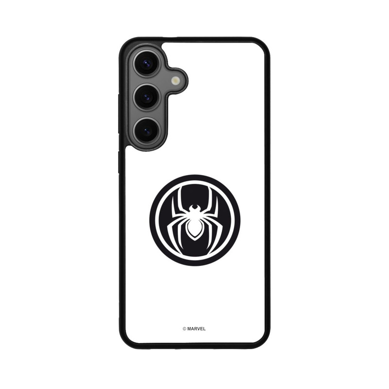 Galaxy S25 + Base Case Spider-Man Logo White