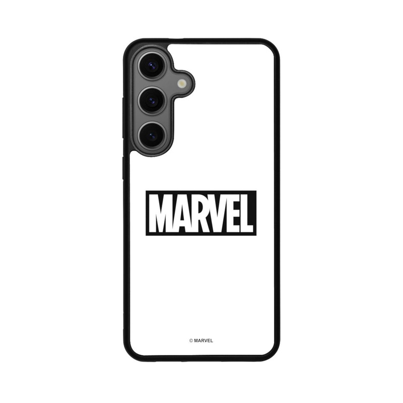 Galaxy S25 + Base Case Marvel Logo White